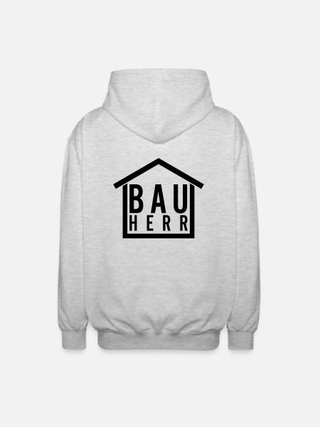 Bauherr - Unisex Kapuzenjacke - Hellgrau meliert