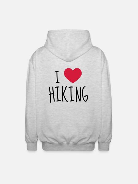 Hiking - Wandern - Randonnée - Sport - Unisex Hooded Jacket - light heather grey