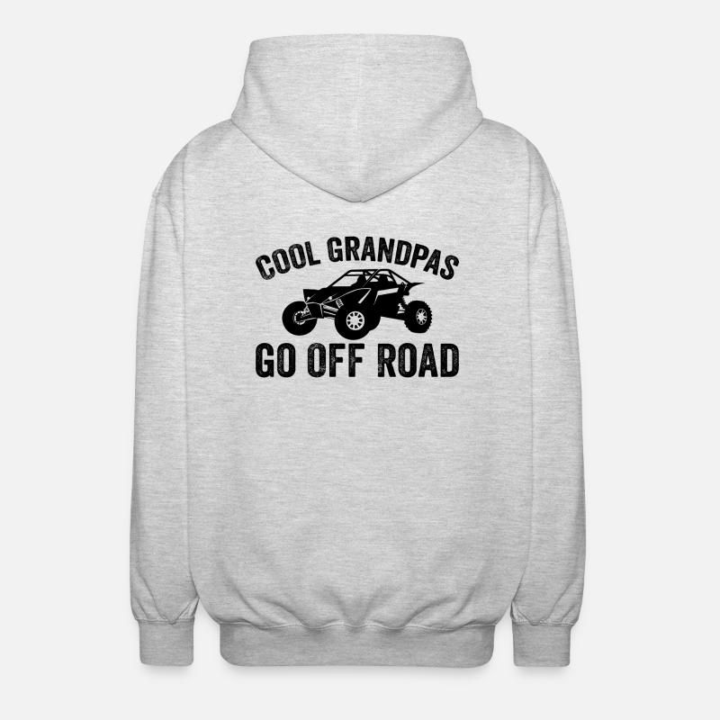 cool grandpas go off road - Veste à capuche unisexe - gris clair chiné