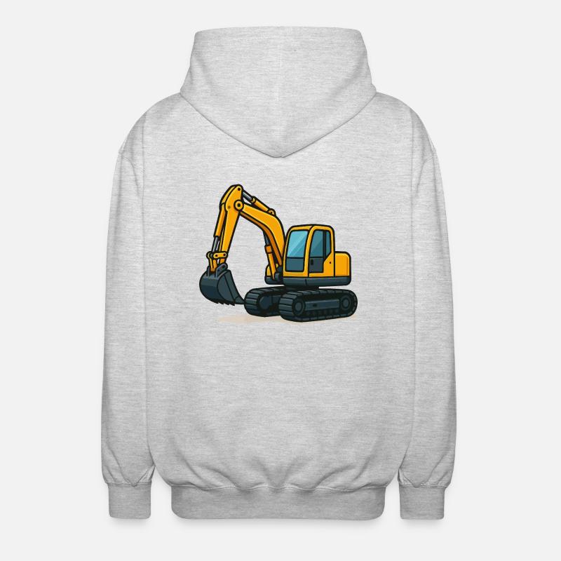 bagger comic - Unisex Kapuzenjacke - Hellgrau meliert