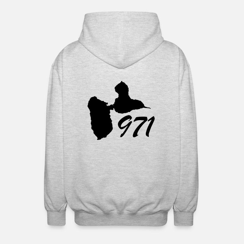 GWADA - Unisex Kapuzenjacke - Hellgrau meliert