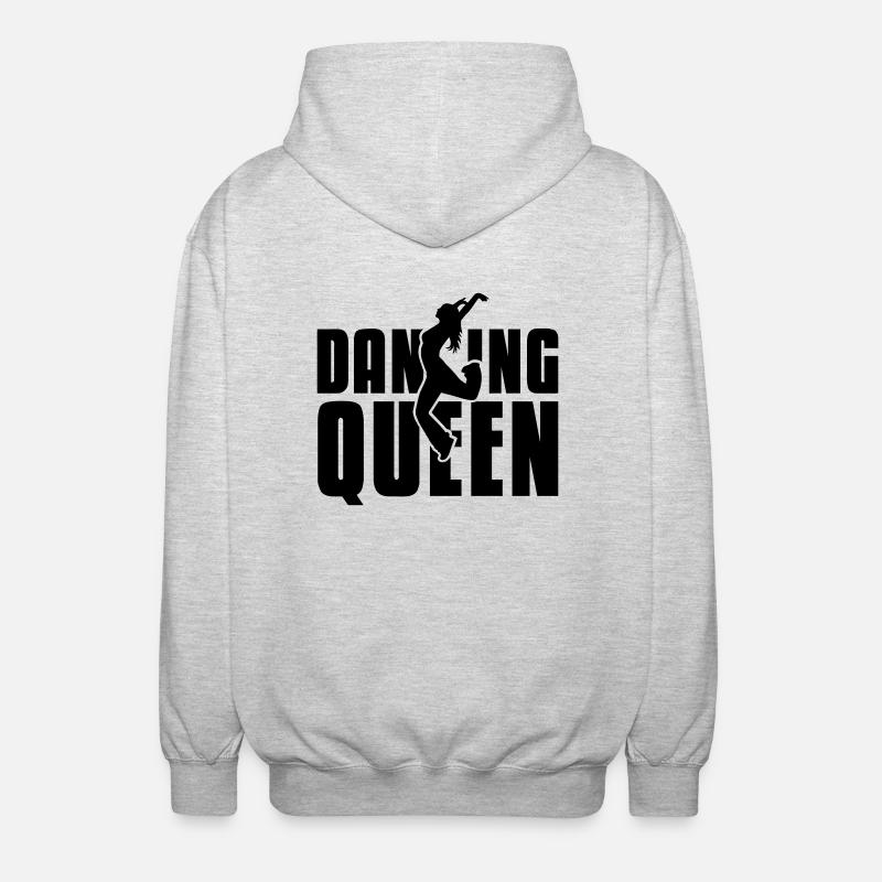 dancing queen - Unisex Kapuzenjacke - Hellgrau meliert