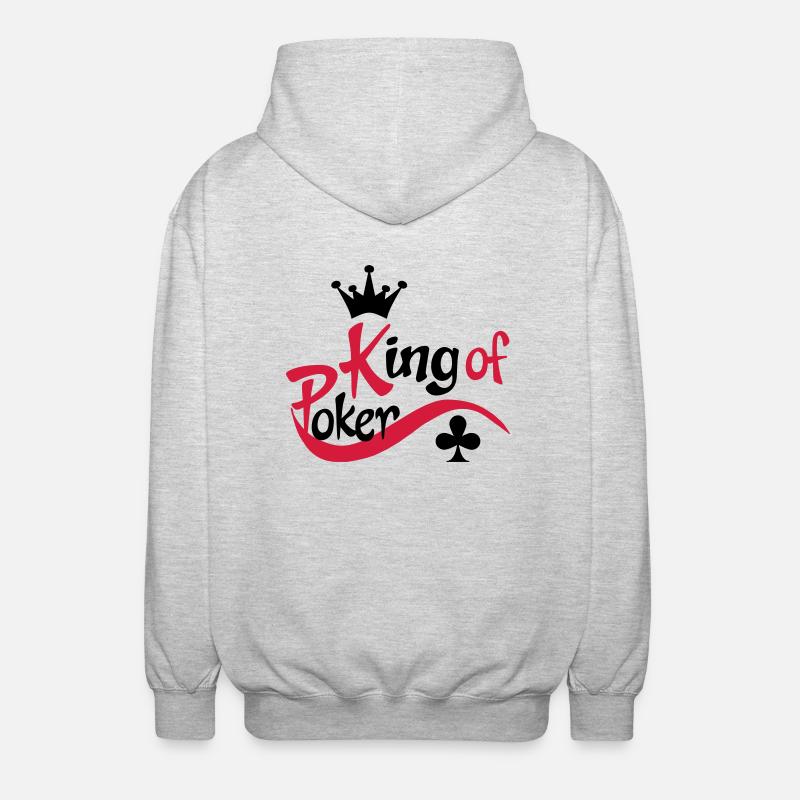 poker - Veste à capuche unisexe - gris clair chiné