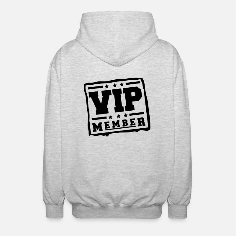 vip_member_bv1 - Unisex Kapuzenjacke - Hellgrau meliert
