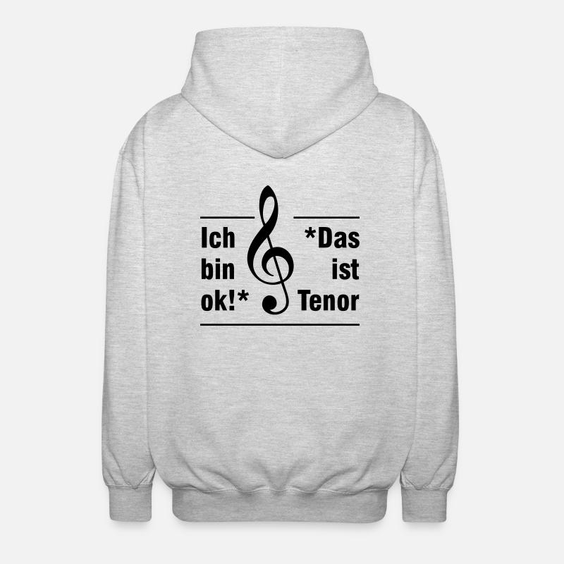 tenor - Veste à capuche unisexe - gris clair chiné