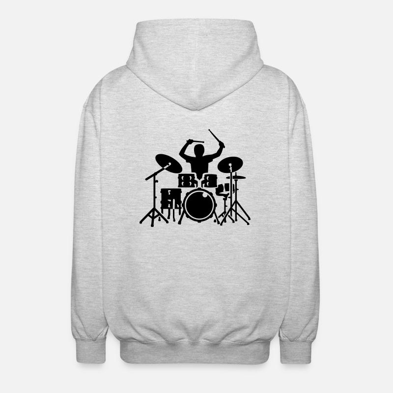 Batterie - Veste à capuche unisexe - gris clair chiné