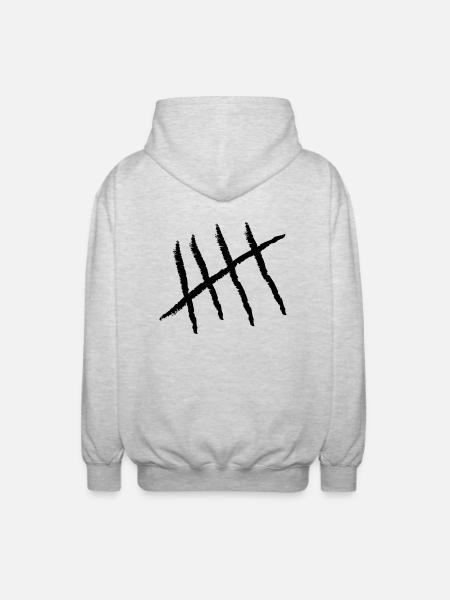 Hashmark Five - Veste à capuche unisexe - gris clair chiné
