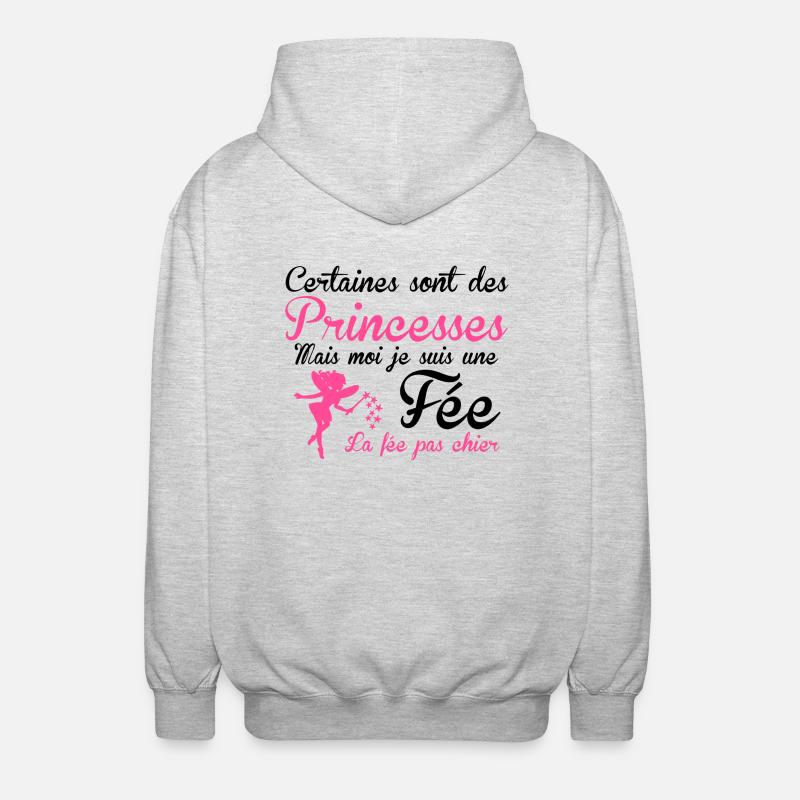 la fée pas chier - Unisex Kapuzenjacke - Hellgrau meliert