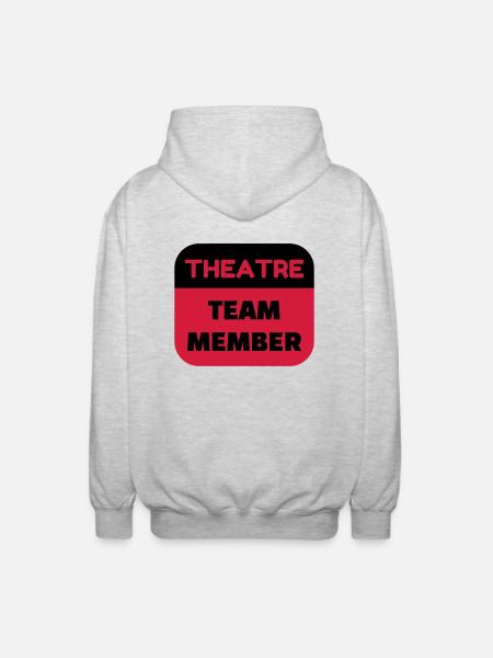 Theater / Theatre / Actor / Theaterleute - Unisex Hooded Jacket - light heather grey