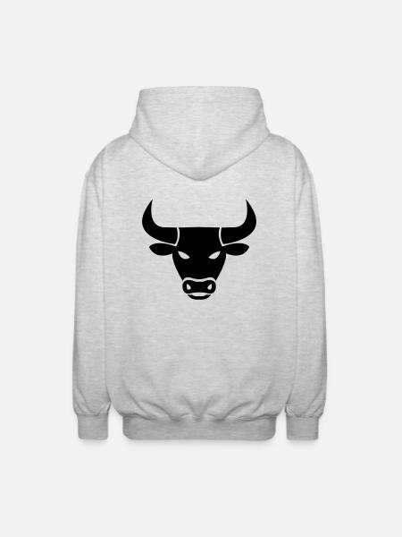 stier_001 - Unisex Hooded Jacket - light heather grey