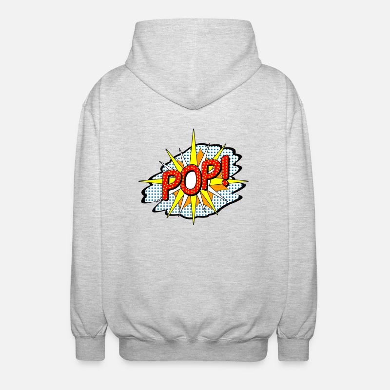 Pop - Unisex Hooded Jacket - light heather grey