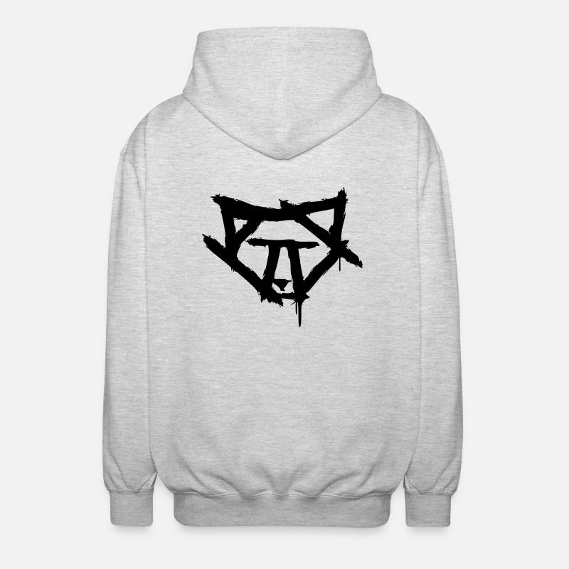 wolfneu2 - Unisex Kapuzenjacke - Hellgrau meliert