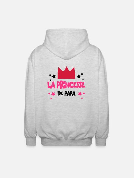 la princesse de papa - Veste à capuche unisexe - gris clair chiné