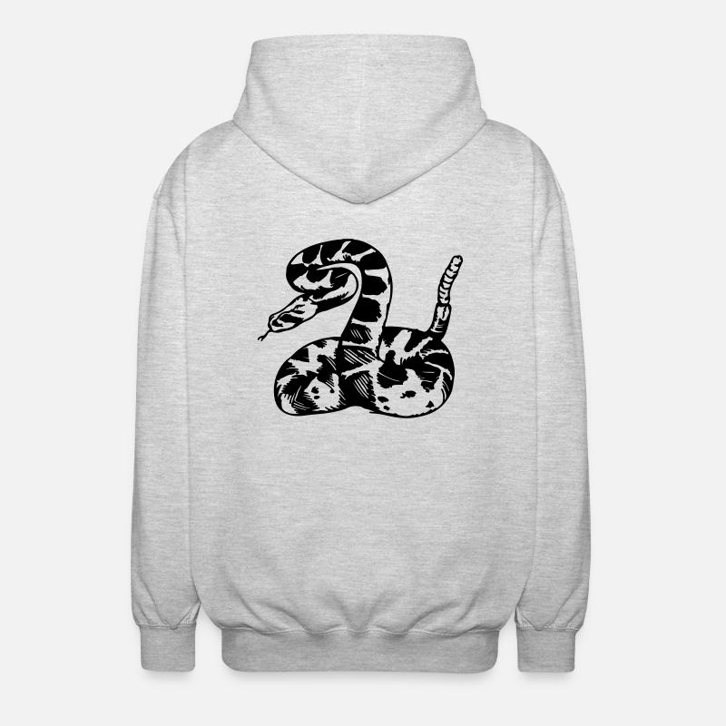 rattlesnake - Veste à capuche unisexe - gris clair chiné