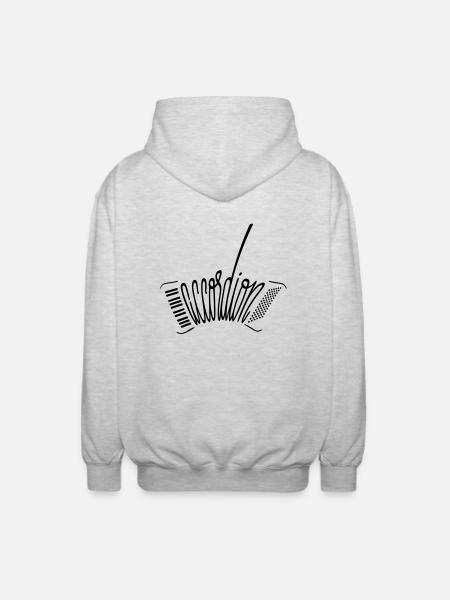 accordion - Unisex Kapuzenjacke - Hellgrau meliert