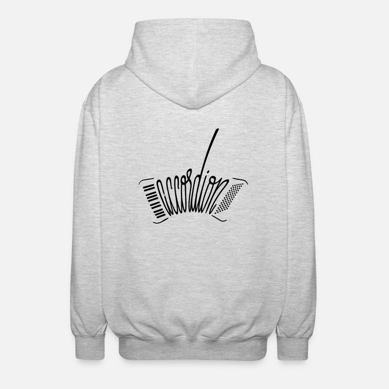 accordeon - Veste à capuche unisexe - gris clair chiné
