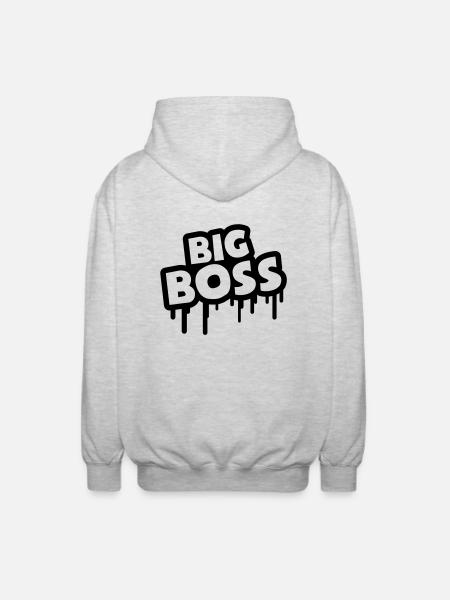 big_boss_u1 - Unisex Kapuzenjacke - Hellgrau meliert