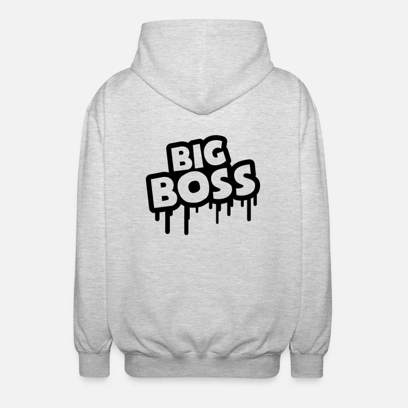big_boss_u1 - Unisex Kapuzenjacke - Hellgrau meliert