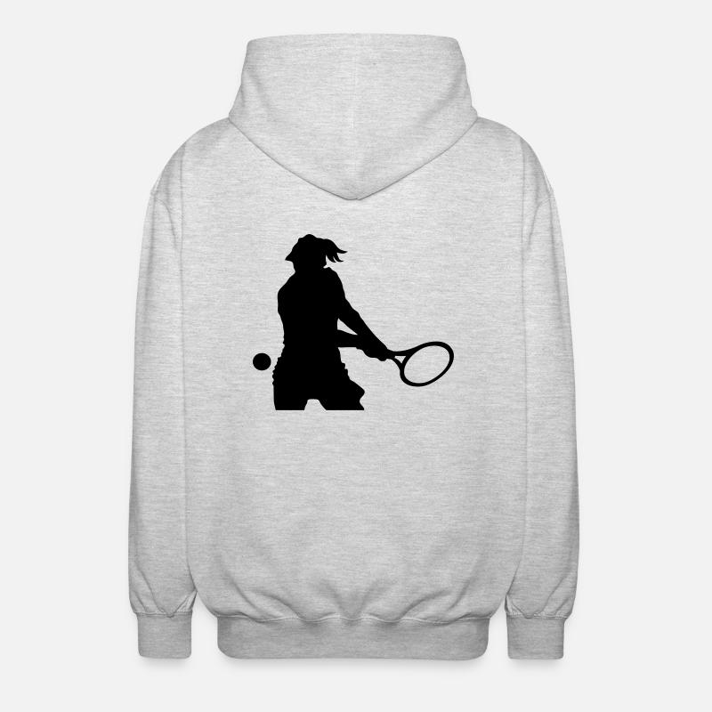 Tennis - Unisex Hooded Jacket - light heather grey