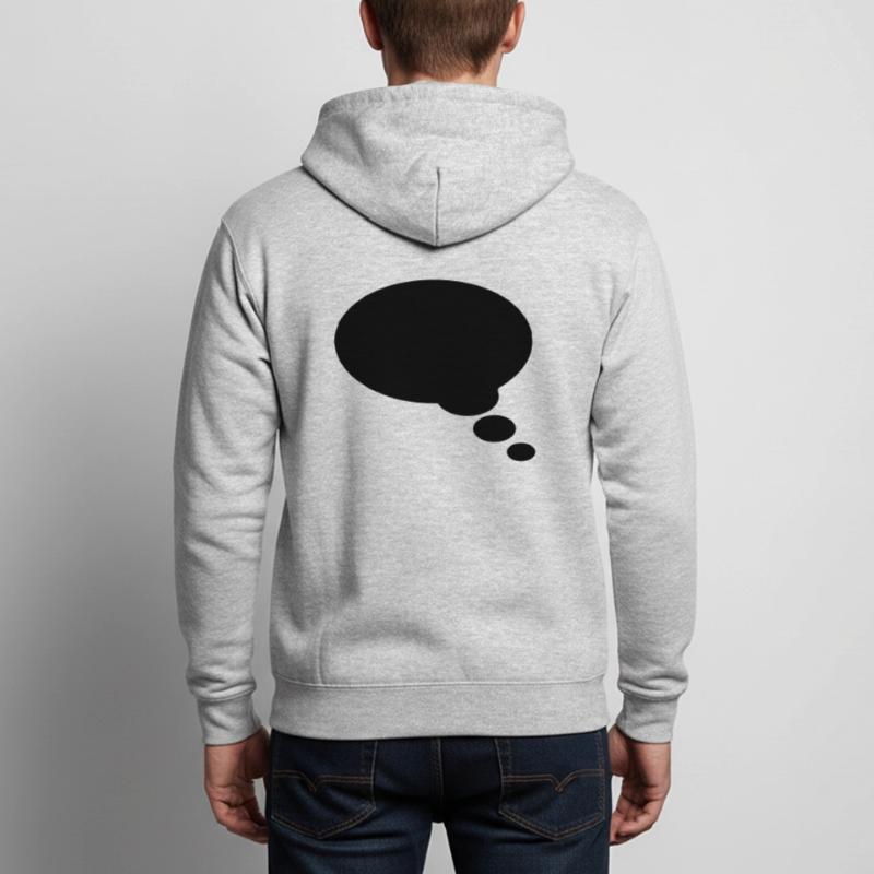 Comic bubble, your text, template, speechbubble, Unisex Hooded Jacket