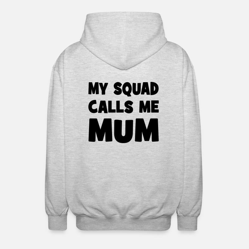Mama - Unisex Kapuzenjacke - Hellgrau meliert