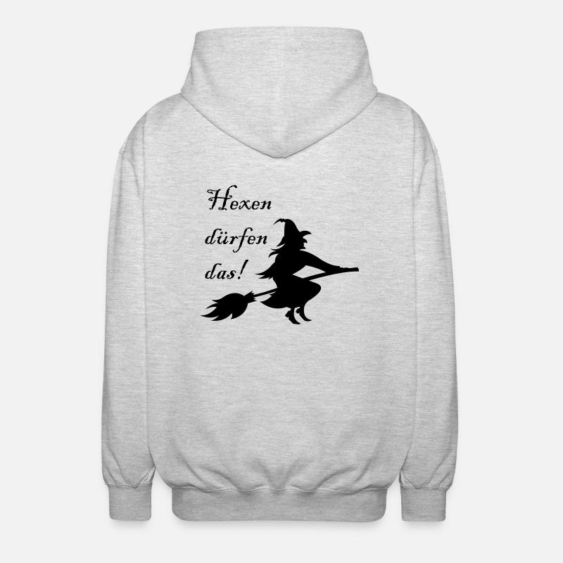 hexen dürfen das - Unisex Kapuzenjacke - Hellgrau meliert