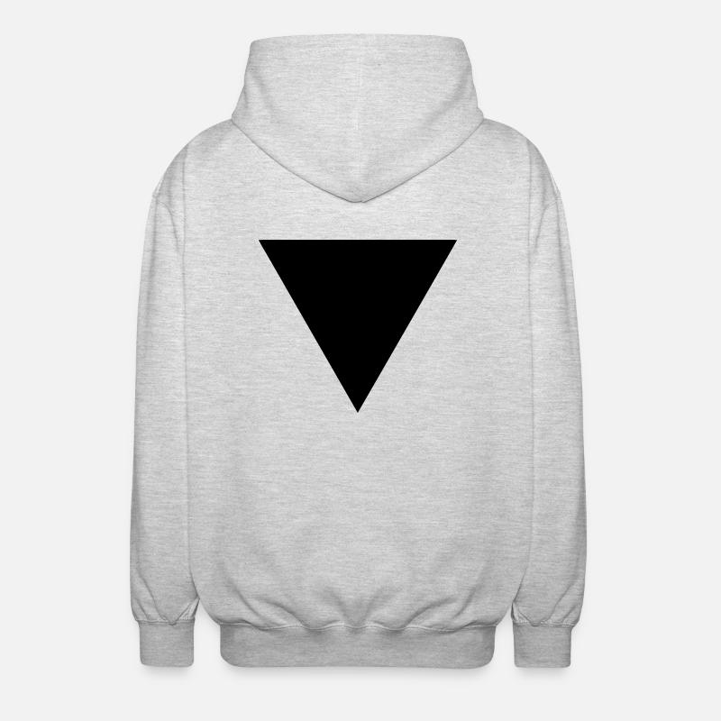 triangle - Veste à capuche unisexe - gris clair chiné
