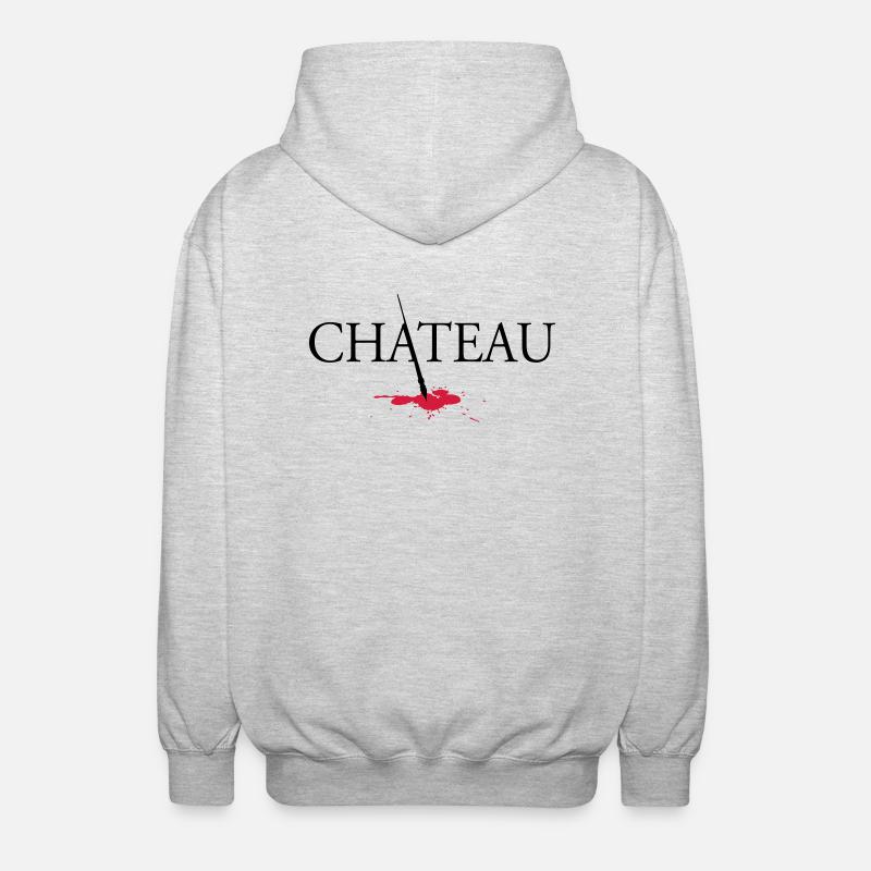 Chateau version 2 - Veste à capuche unisexe - gris clair chiné