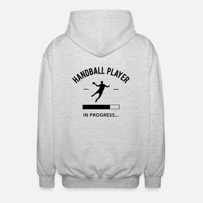 Handball player loading - Veste à capuche unisexe - gris clair chiné