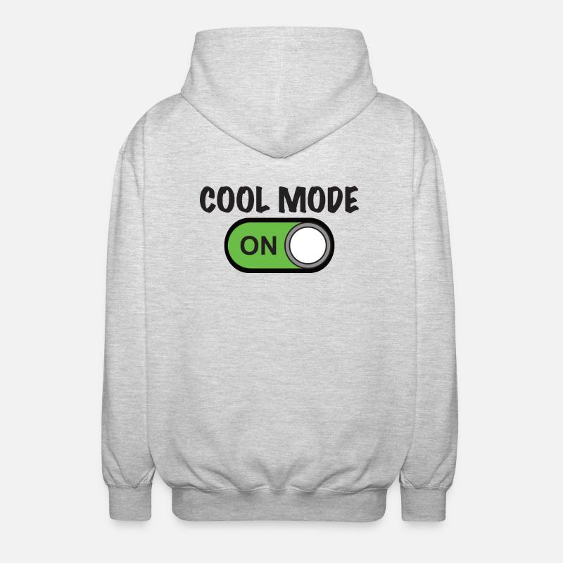 COOL MODE ON - Unisex Kapuzenjacke - Hellgrau meliert