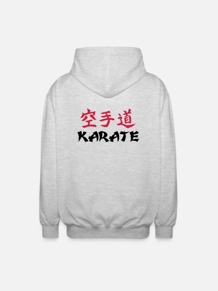 Karate - Unisex Hooded Jacket - light heather grey