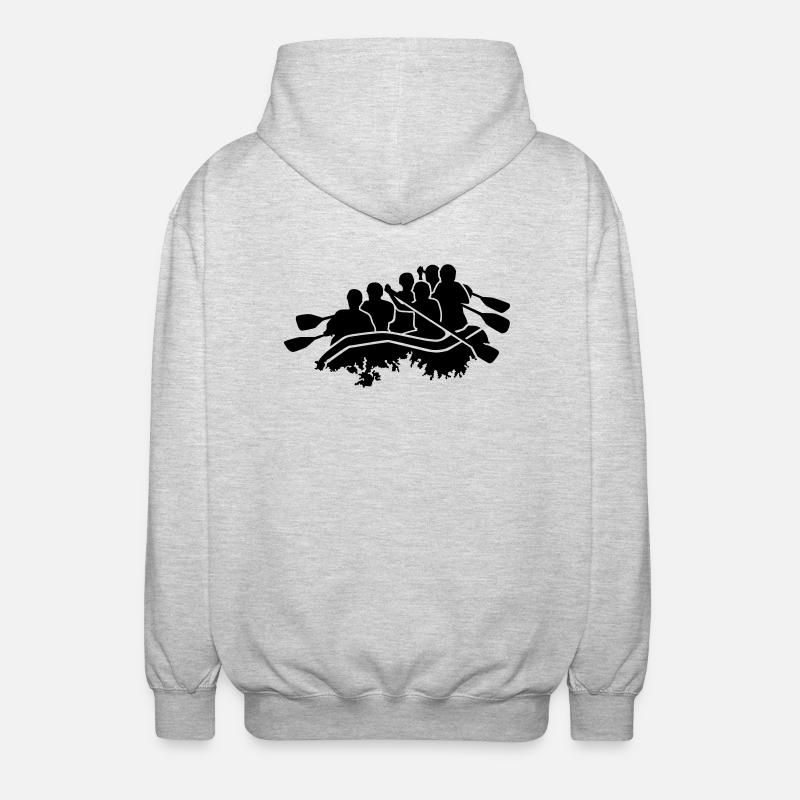 Rafting - Veste à capuche unisexe - gris clair chiné