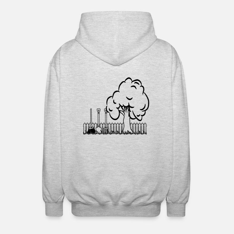 Garden baumgarten tools - Unisex Hooded Jacket - light heather grey