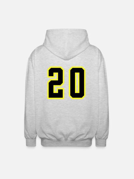 20 Number Leotard - Unisex Hooded Jacket - light heather grey