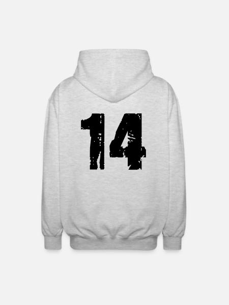 14 - Unisex Hooded Jacket - light heather grey