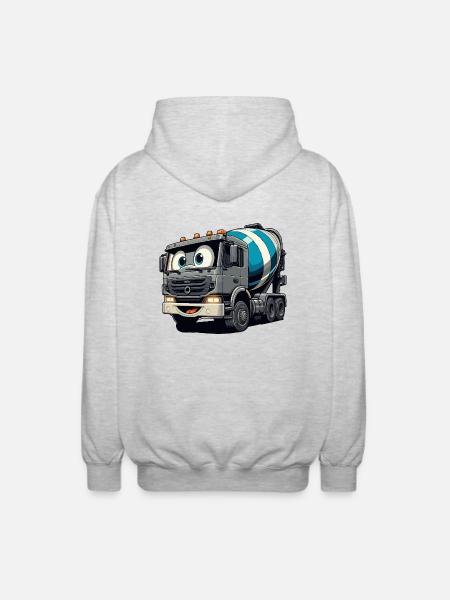 Cement Mixer Junior - Unisex Hooded Jacket - light heather grey