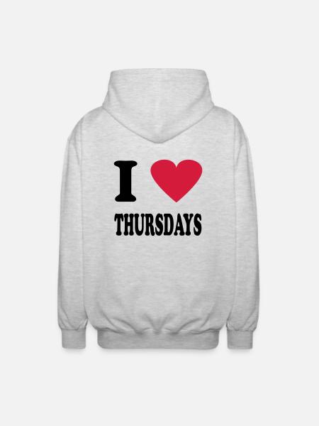 thursday - Unisex Kapuzenjacke - Hellgrau meliert