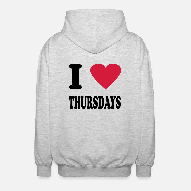 thursday - Unisex Kapuzenjacke - Hellgrau meliert