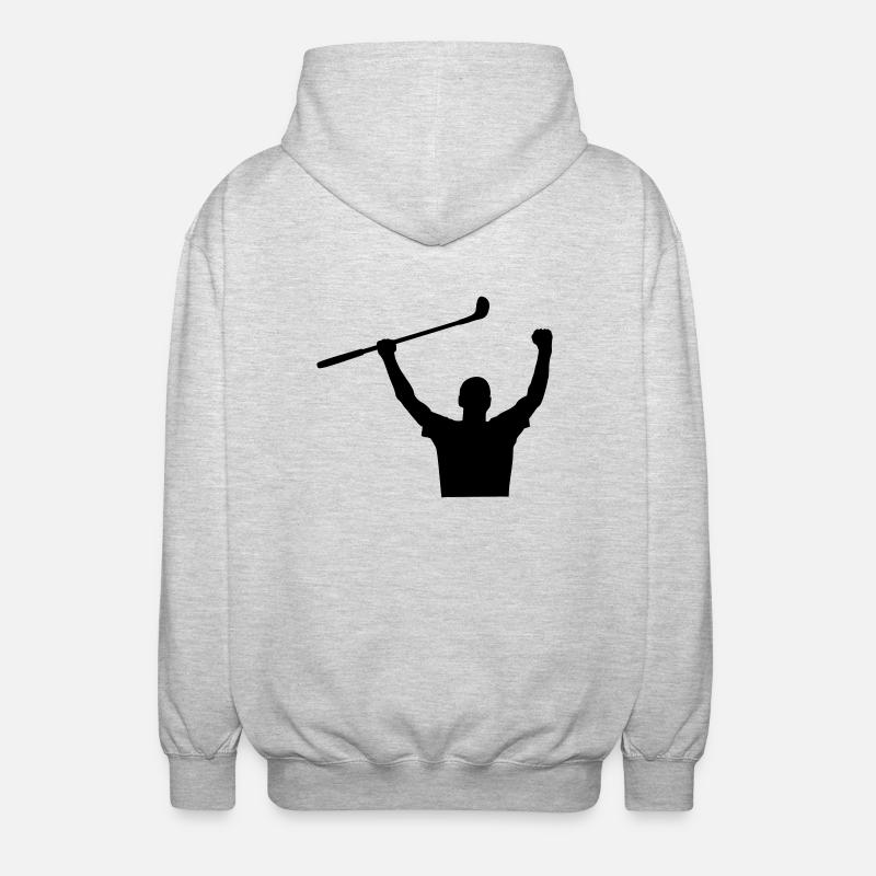 Golf - Unisex Kapuzenjacke - Hellgrau meliert