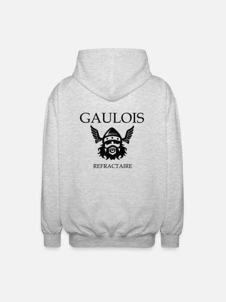 gaulois refractaire - Veste à capuche unisexe - gris clair chiné