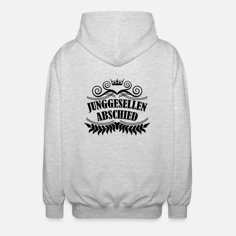 junggesellenabschied - Unisex Kapuzenjacke - Hellgrau meliert
