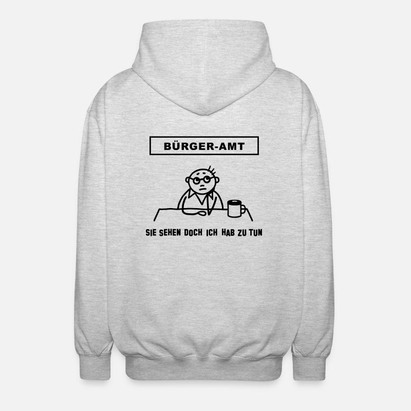 Citizen Office - je fais - Veste à capuche unisexe - gris clair chiné