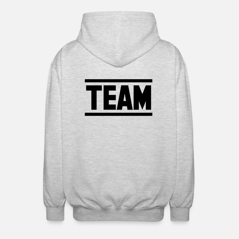 team - Veste à capuche unisexe - gris clair chiné