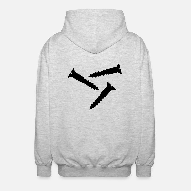 Vis - Veste à capuche unisexe - gris clair chiné