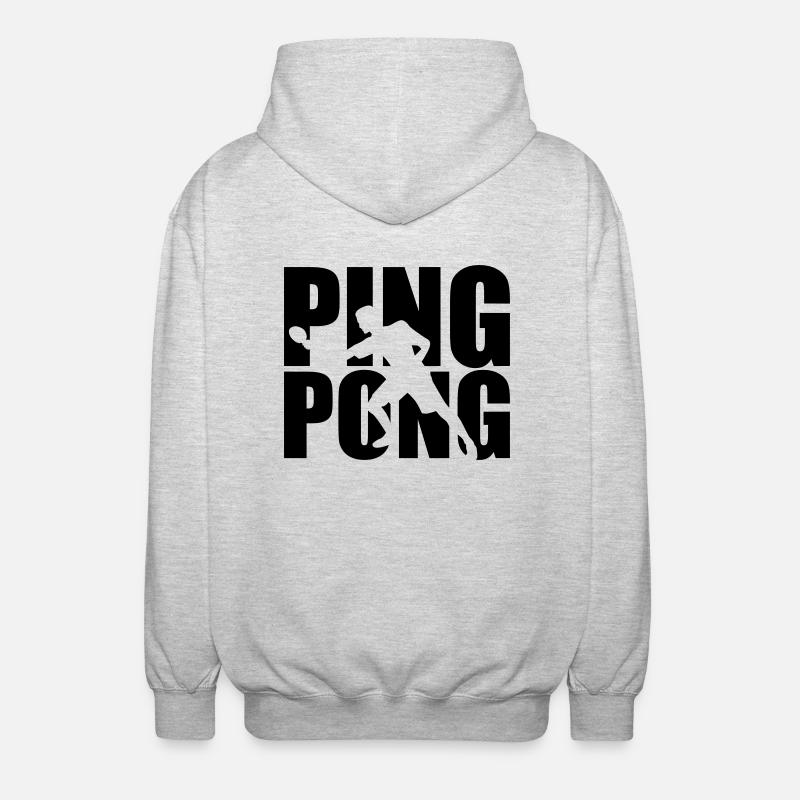 Ping Pong - Veste à capuche unisexe - gris clair chiné