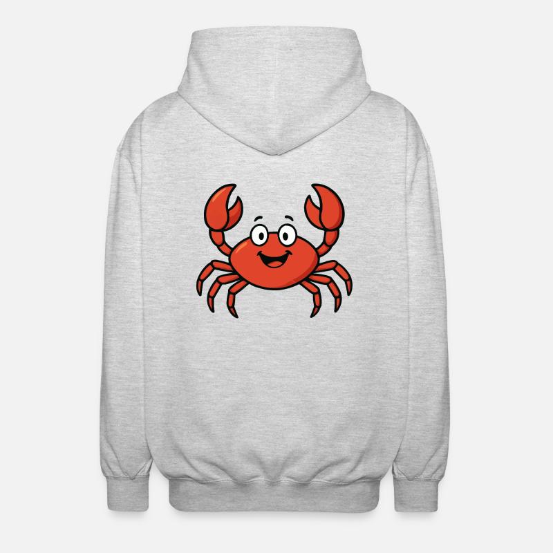 Krabbe Comic - Unisex Hooded Jacket - light heather grey