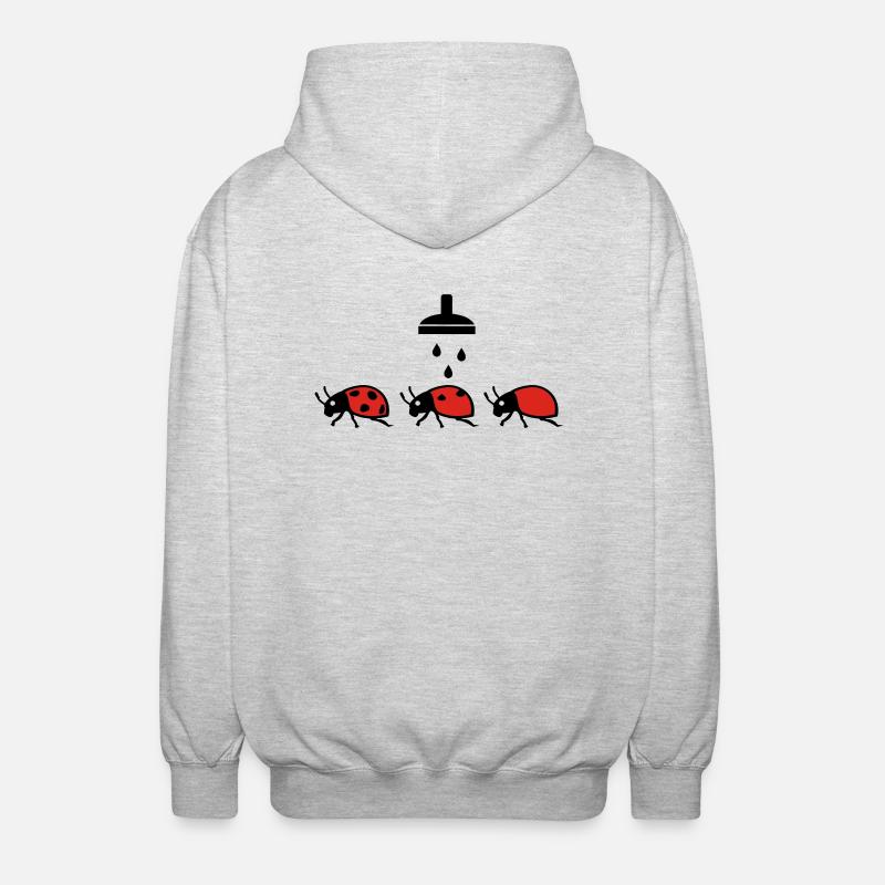 Marienkaefer - Unisex Kapuzenjacke - Hellgrau meliert