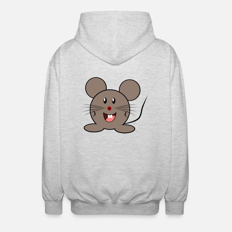 mouse - Unisex Hooded Jacket - light heather grey