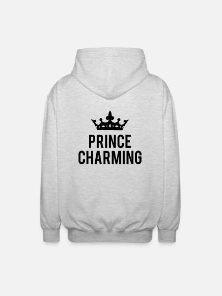 Prince Charming - Unisex Kapuzenjacke - Hellgrau meliert