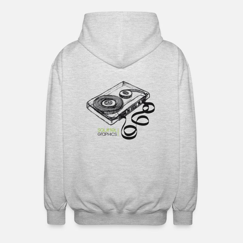 Cassette 1 - Unisex Hooded Jacket - light heather grey